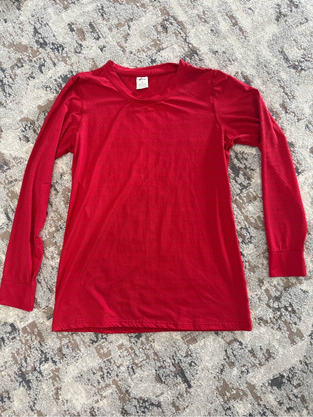 Zyia Red Long Sleeve Athletic Top - Medium
